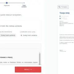 Uzupełnij treść podania o pracę, wybierając szablon lub pisząc własny. Pomagamy jak napisać podanie o pracę.
