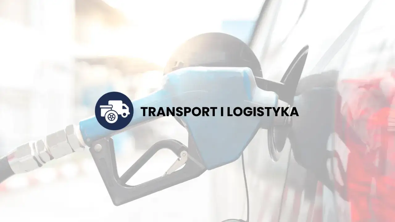 Dystrybutor paliwa i logo 