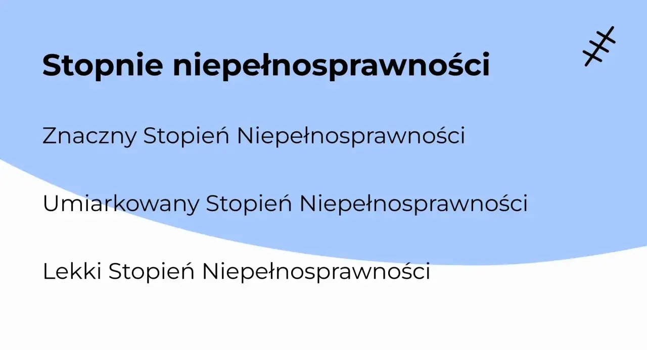 Stopnie niepełnosprawności: znaczny, umiarkowany, lekki. Informacje o chorobach kwalifikujących do 2 grupy inwalidzkiej.